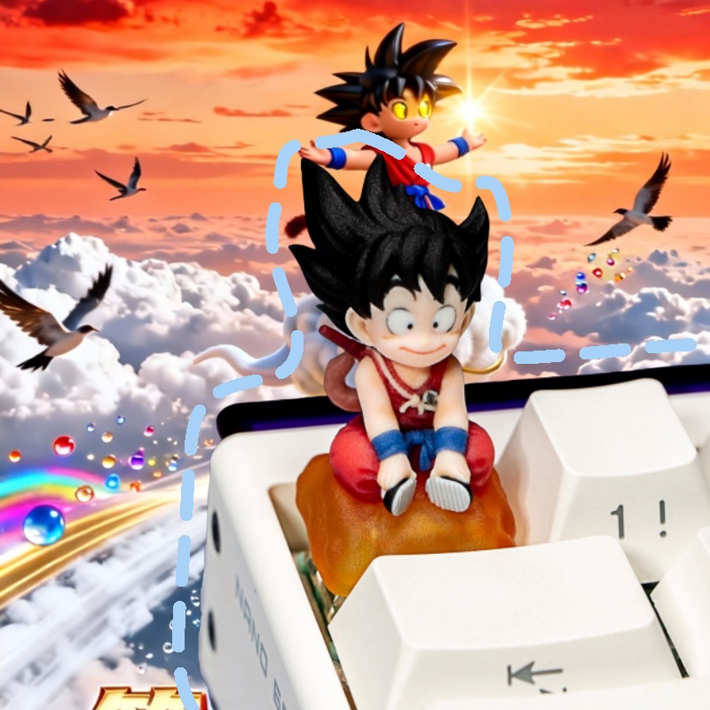 Gaming Accessories In Japan - غطاء مفتاح فني من الراتنج بتصميم