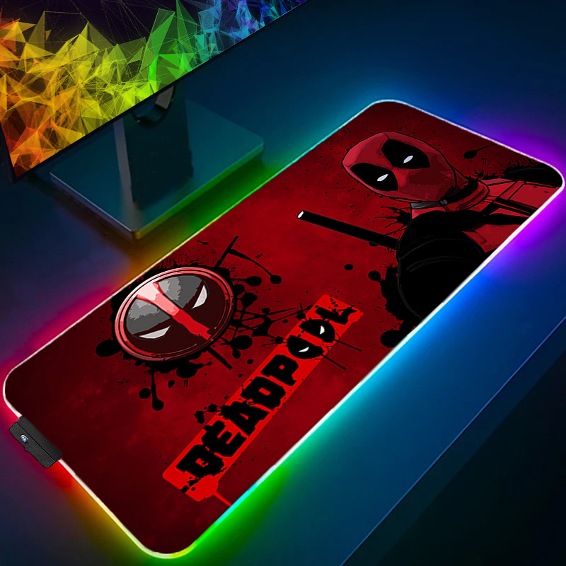 Gaming Zone Accessories - لوحة ماوس LED للألعاب بإضاءة خلفية