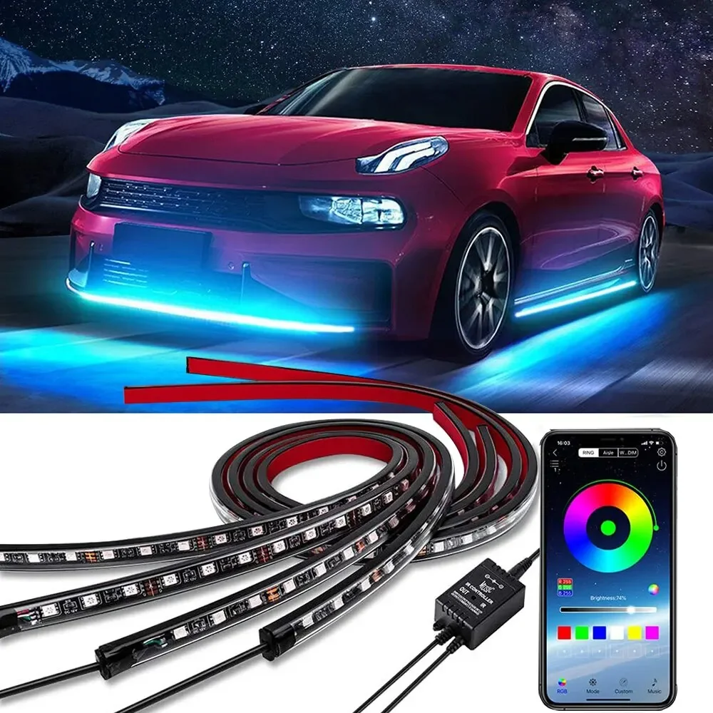 Rgb Hub Sync - نيون LED RGB سيارة Underglow أسفل