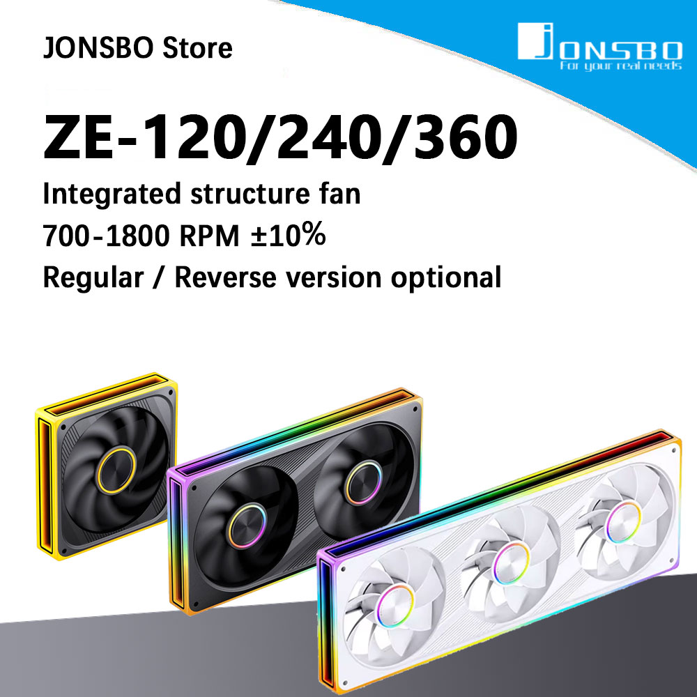 Rgb Hub Sync - مروحة كيس JONSBO ZE-120/240/360 مقاس 120
