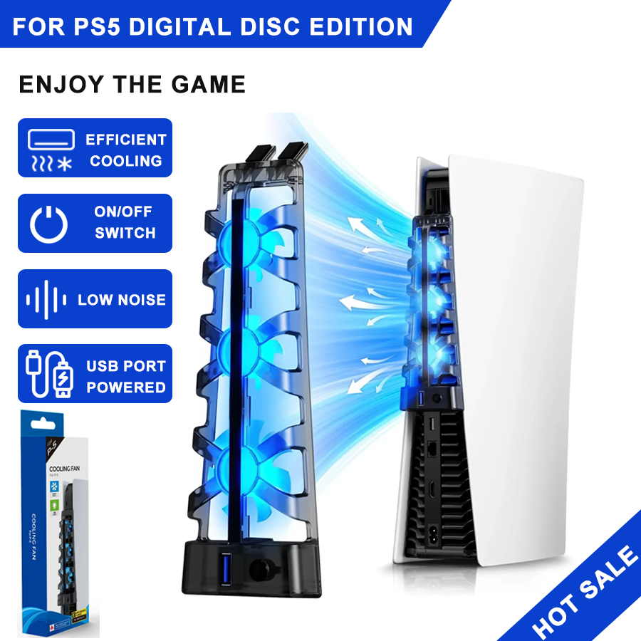 Gaming Zone Accessories - مروحة تبريد مع إضاءة LED لجهاز