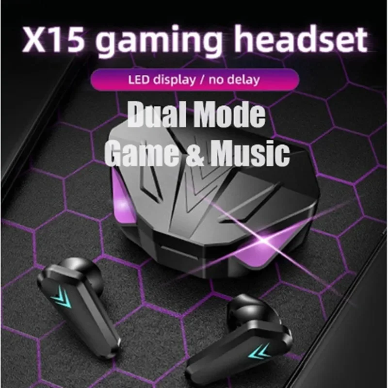 Gaming Accessories Monitor - X15 سماعات أذن لاسلكية للاعبين ،