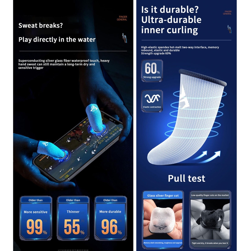زوج واحد من الأغطية التي تعمل  - مراجعة Gaming Accessories For Your Phone وسعره