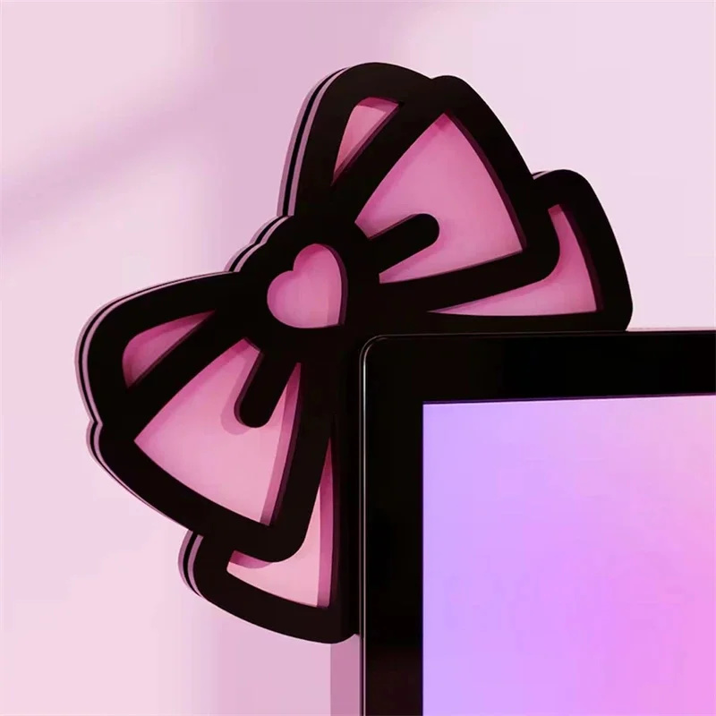 Kawaii الوردي الاكريليك القوس  - مراجعة Gaming Accessories Monitor وسعره