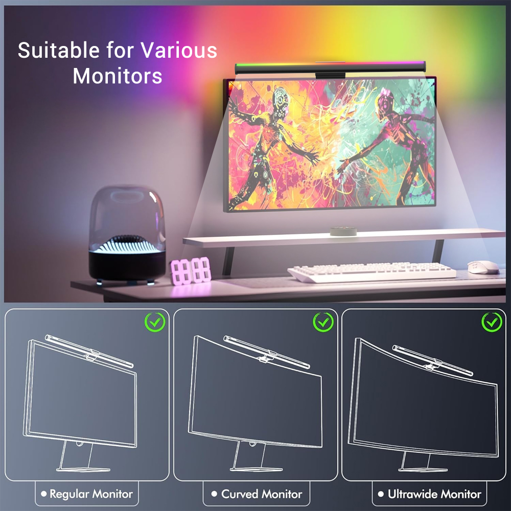 شريط إضاءة واي فاي للشاشة، مصب - مراجعة Gaming Accessories Monitor وسعره