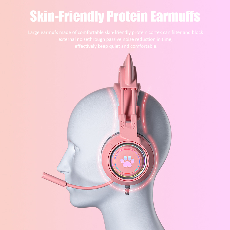 سماعات أذن القط اللطيفة مع ميك - مراجعة Gaming Accessories Girly وسعره