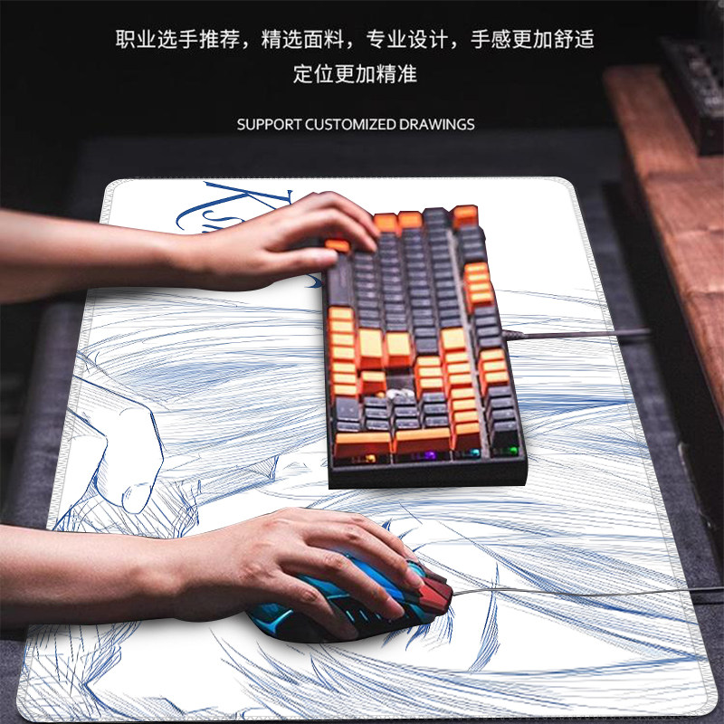 لوحة ماوس كبيرة بتصميم شخصية أ - مراجعة Gaming Accessories For Table وسعره